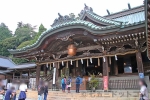 筑波山神社 中腹本殿に近い場所の駐車場の様子