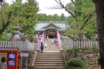 筑波山神社 本殿前の階段の様子