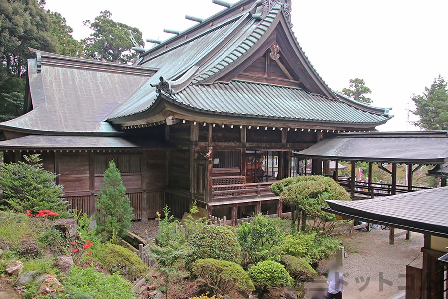 筑波山神社 本殿への連絡通路の様子