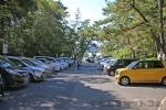 稲毛浅間神社 七五三シーズンにほぼ満車状態の駐車場の様子