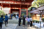 香取神宮 総門とその前の鳥居の様子
