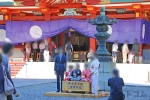日枝神社 メスの神猿像の様子