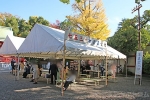 富岡八幡宮 七五三受付専用の特設テントの様子