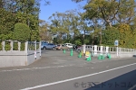 寒川神社 第1駐車場入口の様子