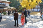 吉備津神社 一童社とその前にある祈願トンネルの様子